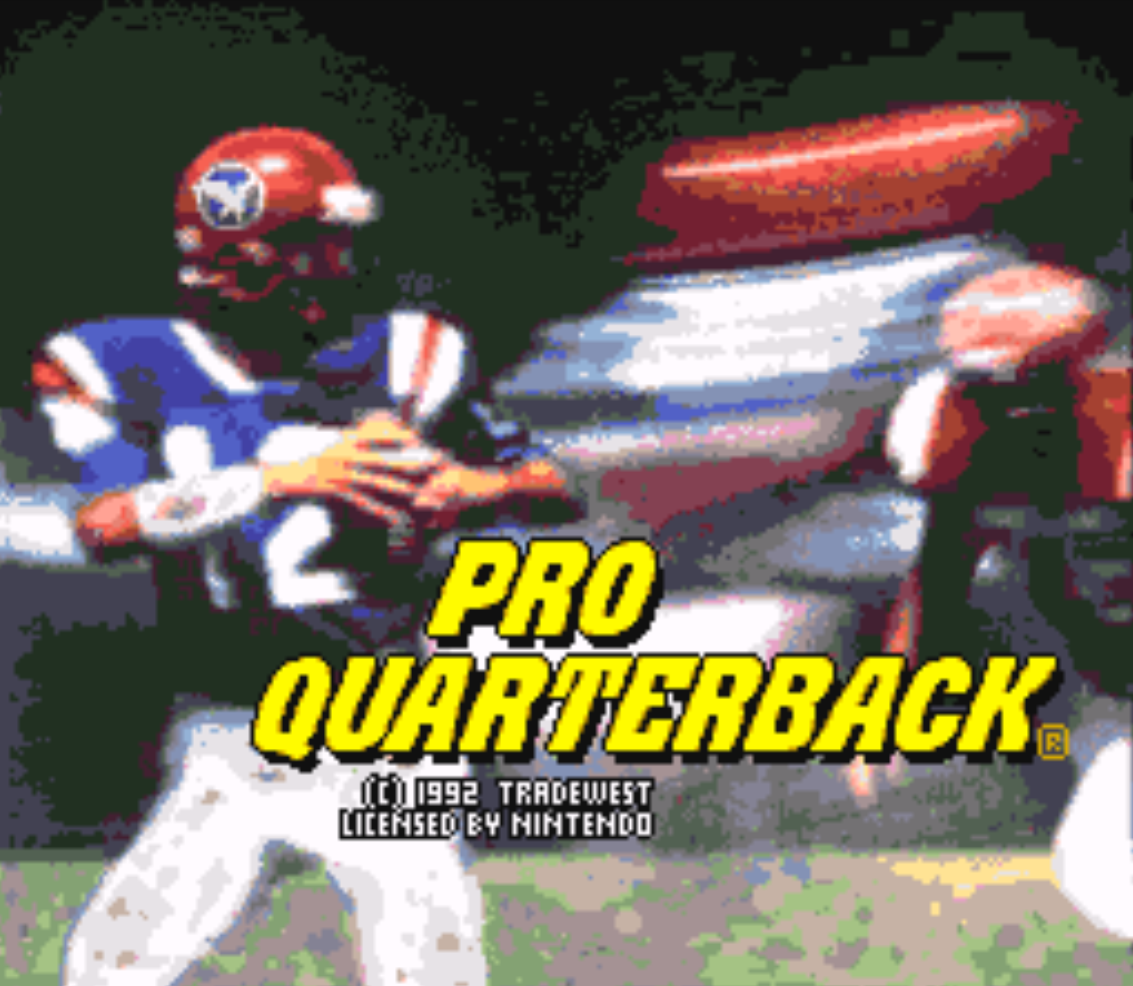 Pro Quarterback Title Screen